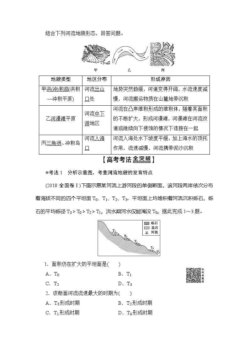 2020版新一线高考地理（人教版）一轮复习教学案：第1部分第4章第3讲　河流地貌的发育02