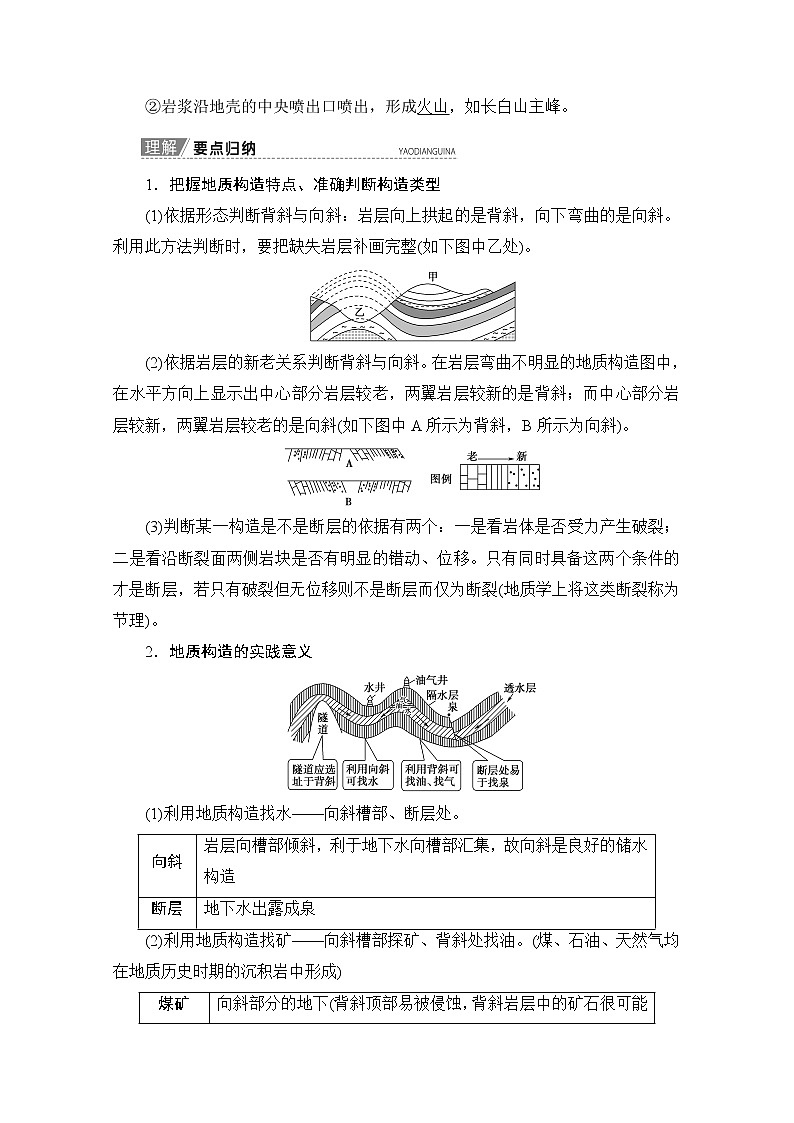 2020版新一线高考地理（人教版）一轮复习教学案：第1部分第4章第2讲　山地的形成03