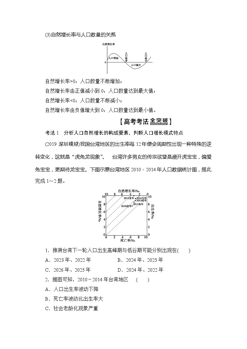 2020版新一线高考地理（湘教版）一轮复习教学案：第2部分第5章第1节人口增长模式与人口合理容量03