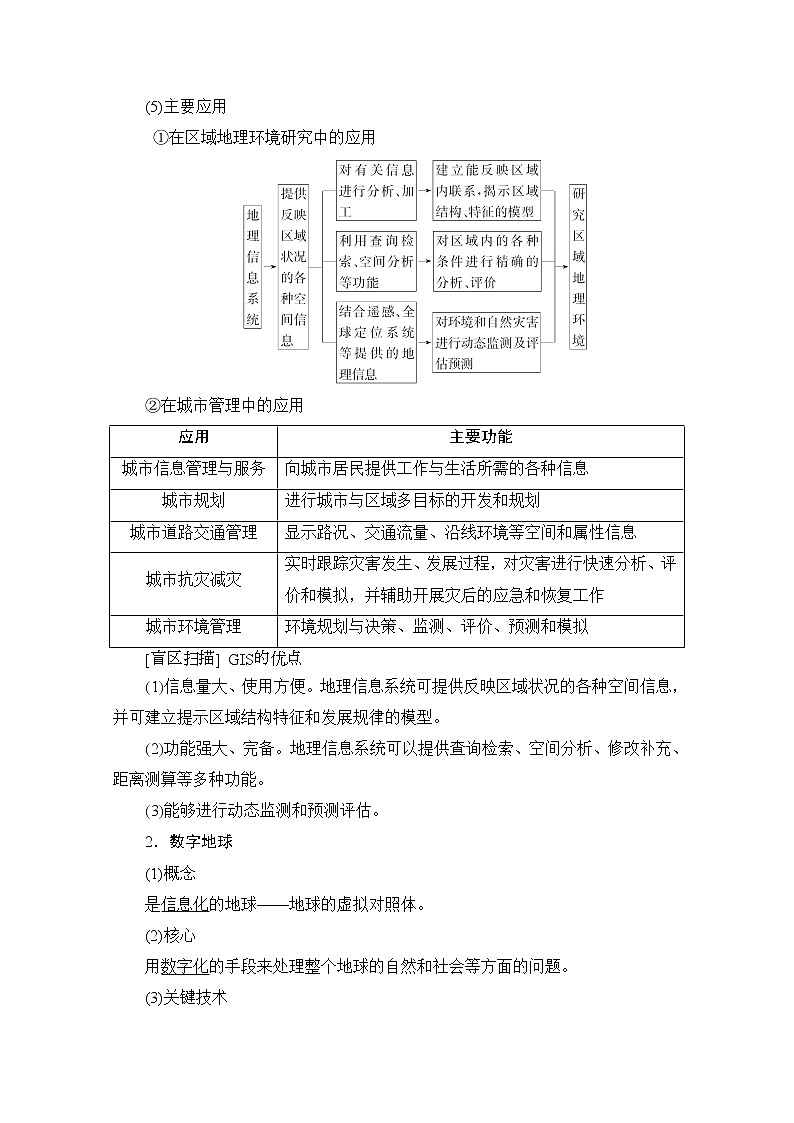 2020版新一线高考地理（湘教版）一轮复习教学案：第3部分第9章第3节地理信息技术应用02