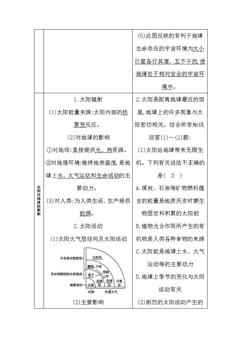 2020《导与练》高考人教版地理一轮复习讲义：第一章第1讲　地球的宇宙环境与圈层结构讲义03