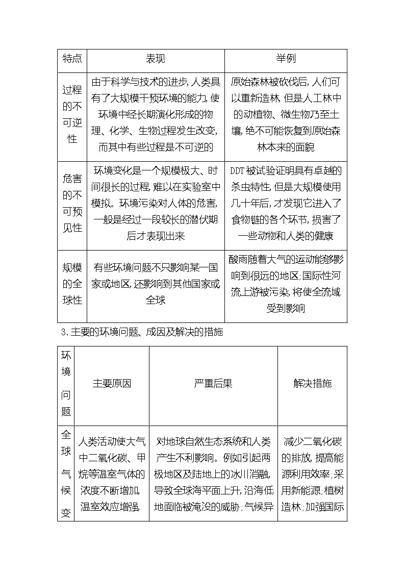 2020《导与练》高考人教版地理一轮复习讲义：选考二第1讲　环境管理与资源问题讲义02