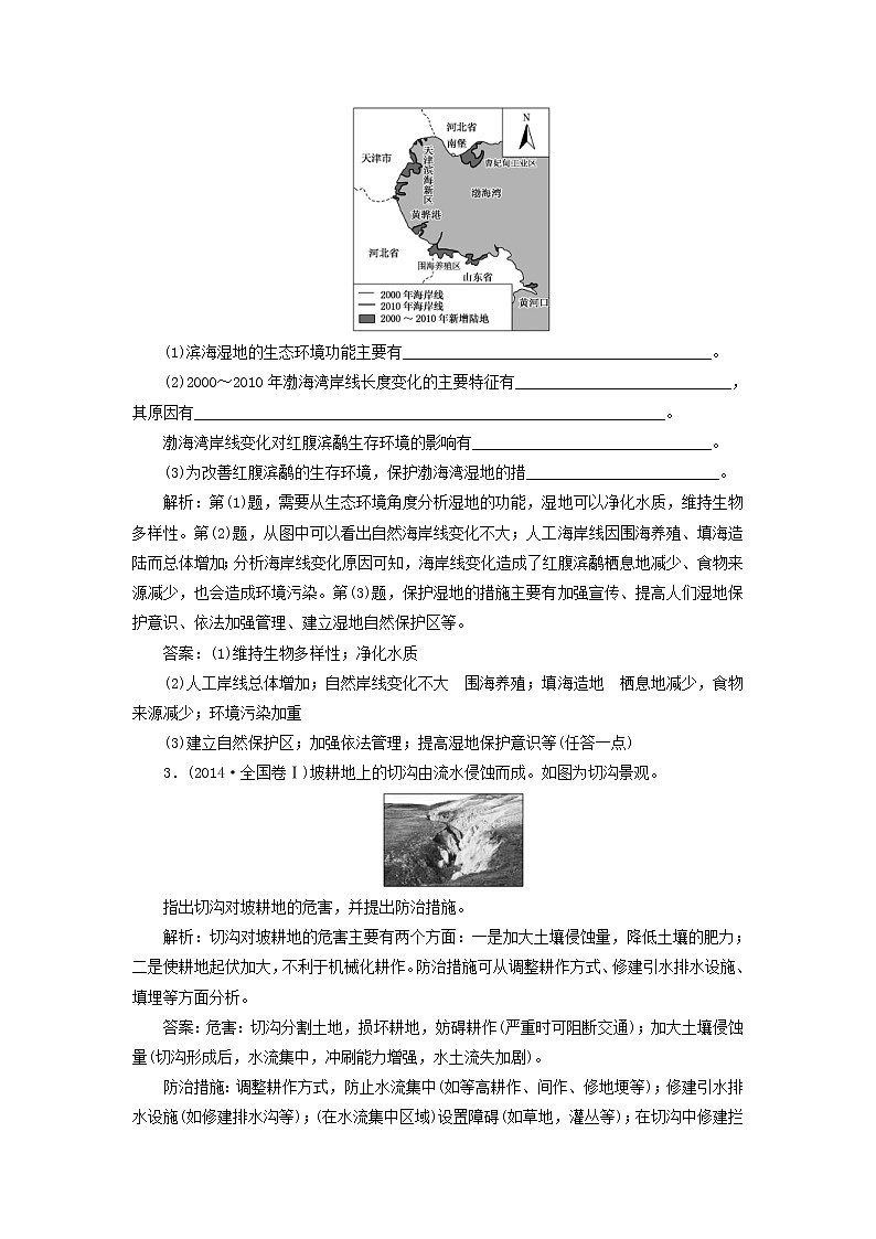 新课改专用2020版高考地理一轮课时跟踪检测40《环境保护》(含解析)02