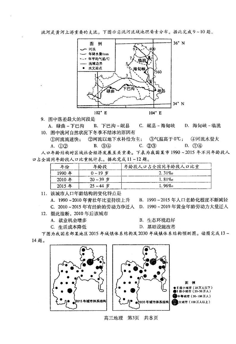 2021江苏常熟高三阶段性抽测地理试卷答案解析03