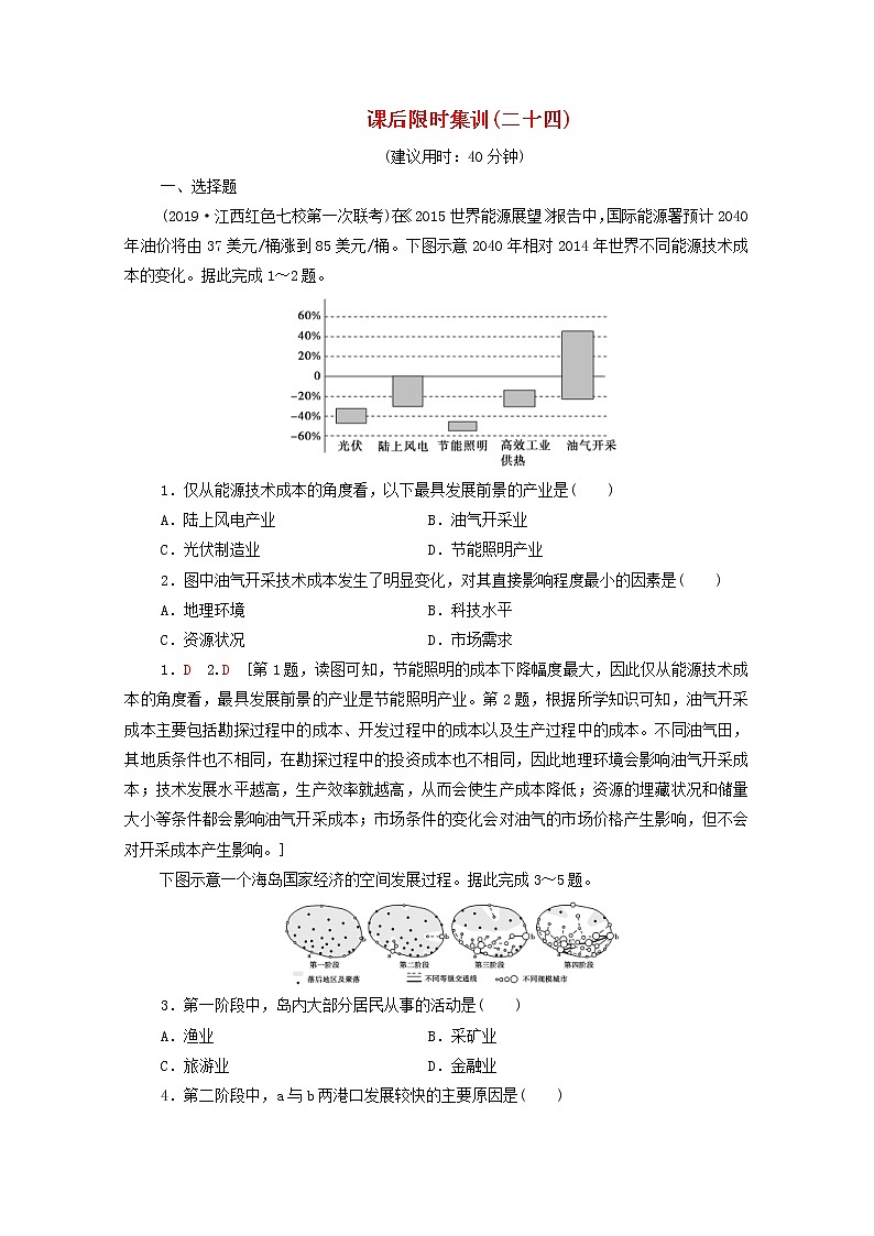 (中图版)2020版高考地理一轮复习课后限时集训24《区域地理环境对人类活动的影响人类活动对区域地理环境的影响》(含解析)第1页