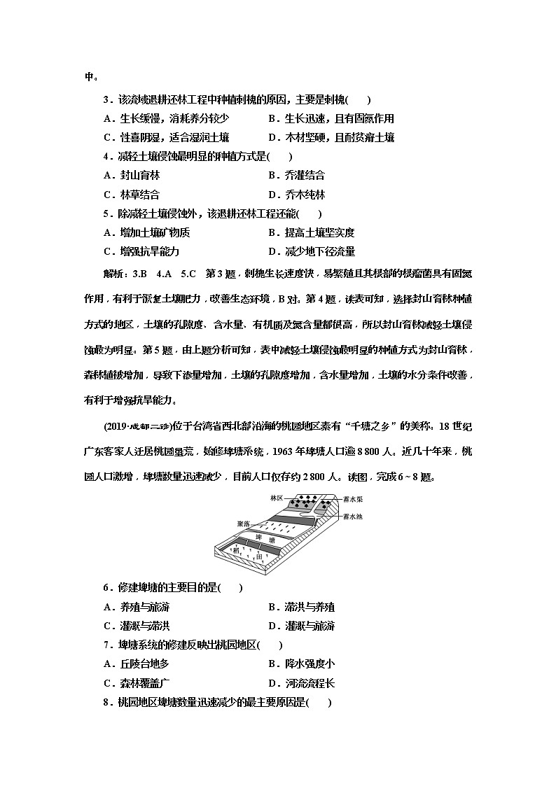 2020版三维设计高三地理一轮复习课时跟踪检测：29《可持续发展的基本内涵及协调人地关系的主要途径》(含解析)02