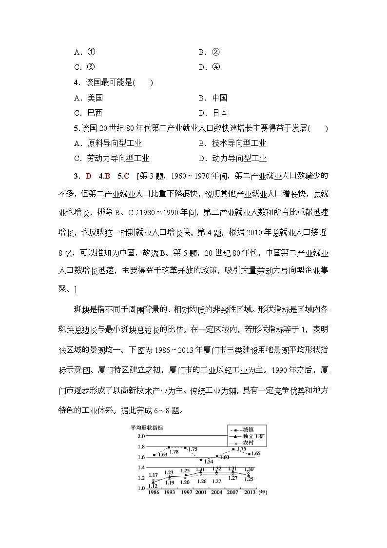 2019届高考地理一轮复习课后集训35《区域工业化与城市化-以我国珠江三角洲地区为例》(含解析) 试卷03