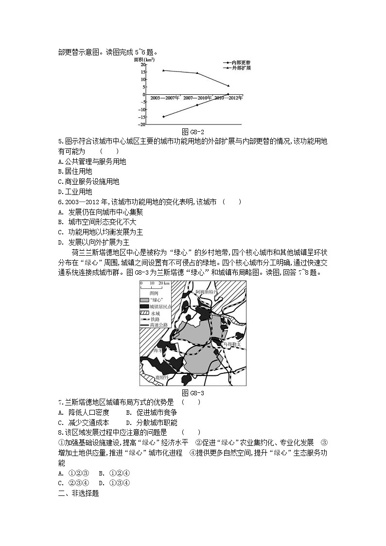 2019年高考地理一轮复习第08章《城市与城市化》测评(含解析)第2页