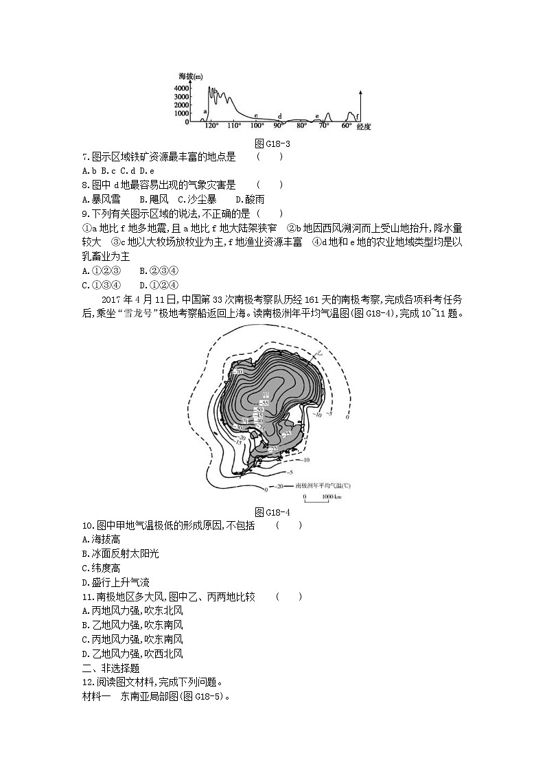 2019年高考地理一轮复习第16章《世界地理》测评(含解析)02