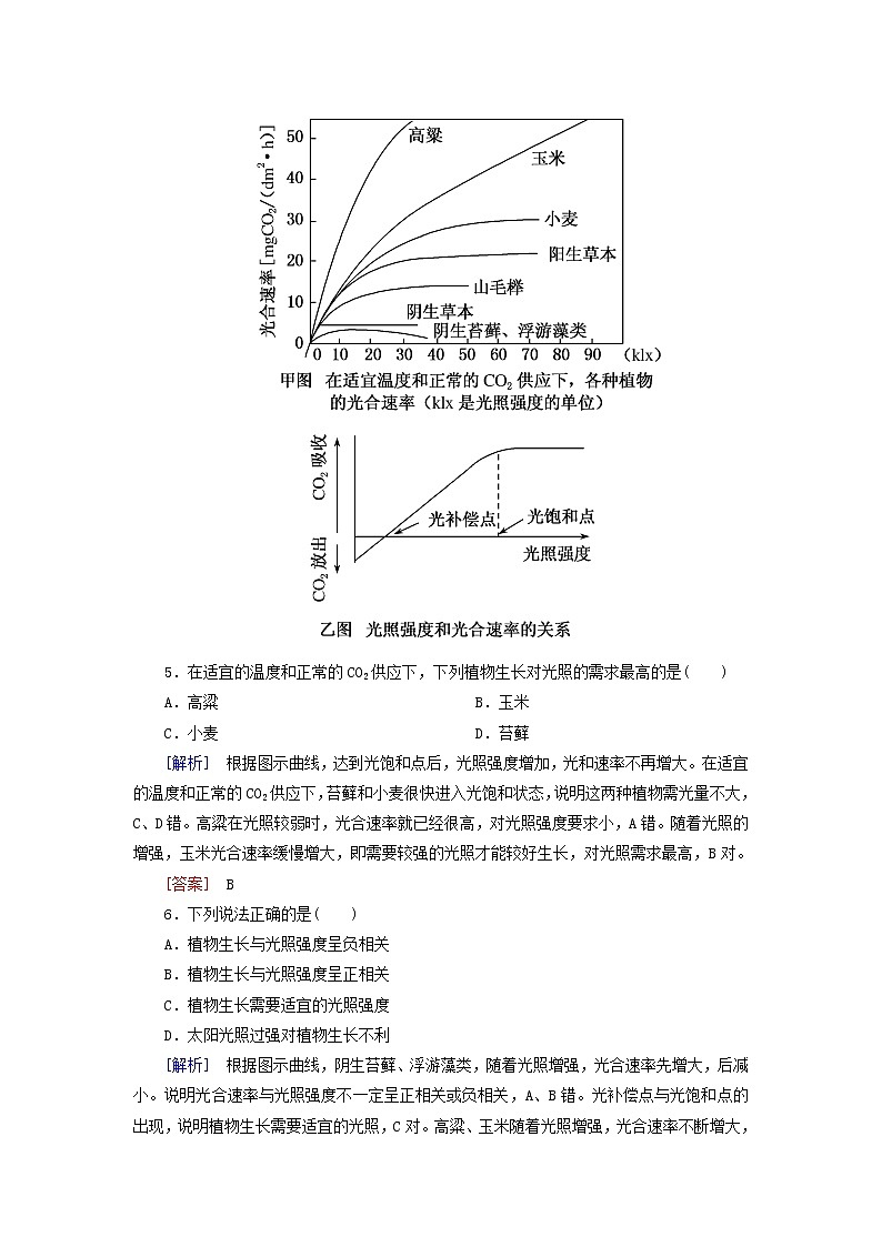 2019年高考地理二轮复习专题6 人文地理事象与原理第2讲 农业区位与区域农业的可持续发展 专题跟踪训练（含解析）03