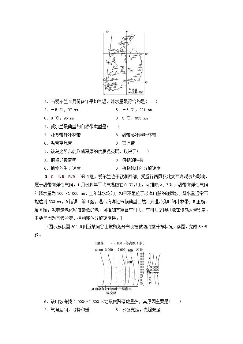 (湘教版)2020高考地理一轮限时集训12自然地理环境的差异性(含解析)第2页