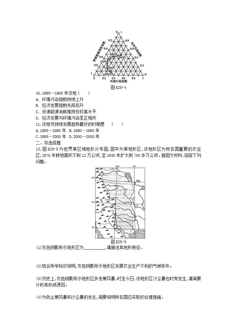 2019年高考地理一轮复习第12章 人类与地理环境的协调发展 作业（含解析） 练习03