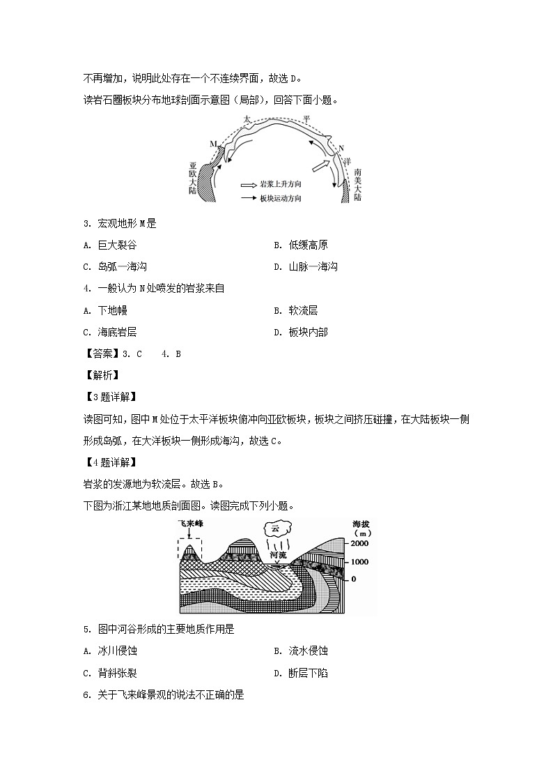 【地理】黑龙江省大庆市第四中学2018-2019学年高二下学期第三次月考试题（解析版）02