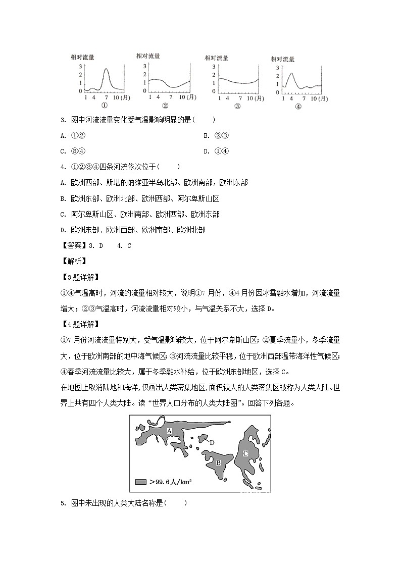 【地理】湖南省邵阳市邵东县第一中学2018-2019学年高二下学期第一次月考（文）试题（解析版）02