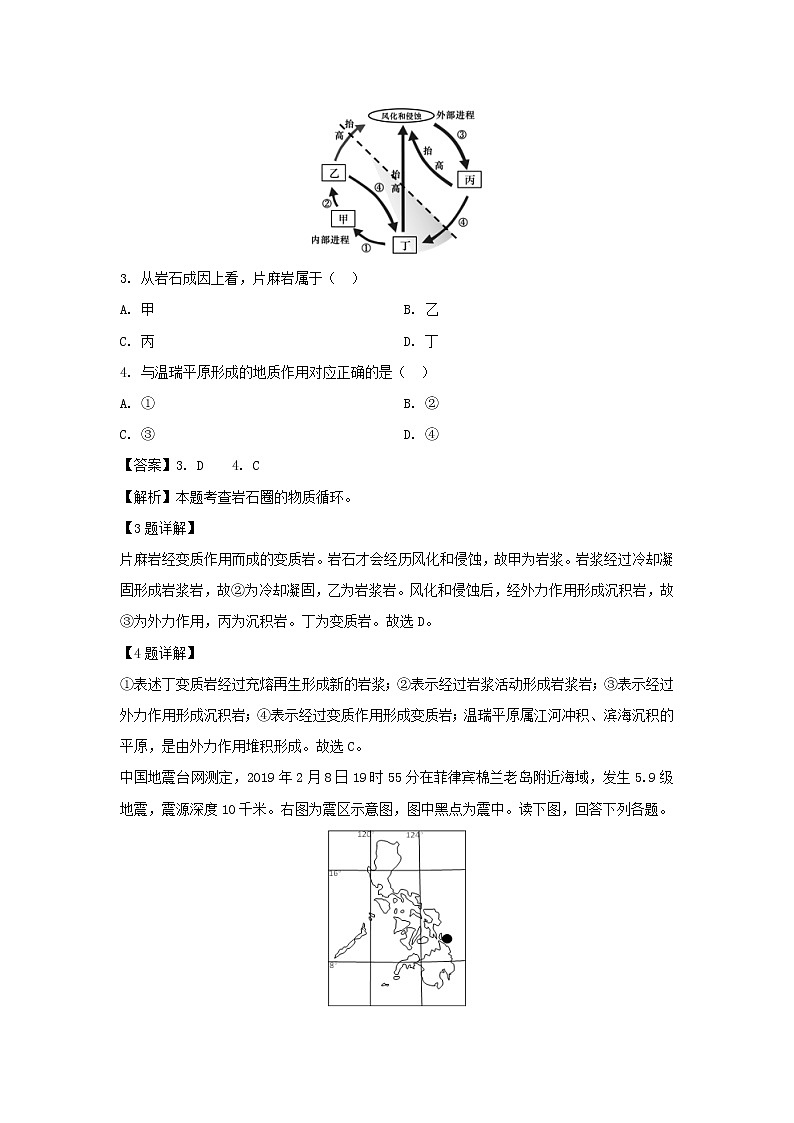 【地理】浙江省温州市环大罗山联盟2018-2019学年高二下学期期中联考试题（解析版）02