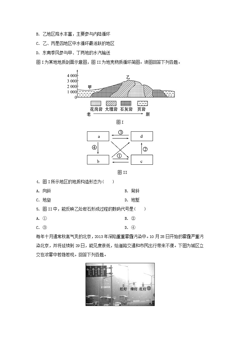 【地理】山东省淄博市淄川中学2019-2020学年高二4月月考试题02