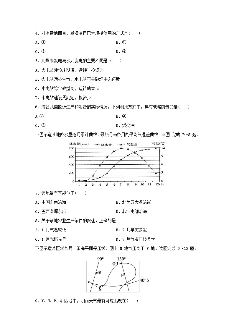 【地理】山东省济南市章丘区第四中学2019-2020学年高二下第一次月考试题（2020.3.5网上考试）02