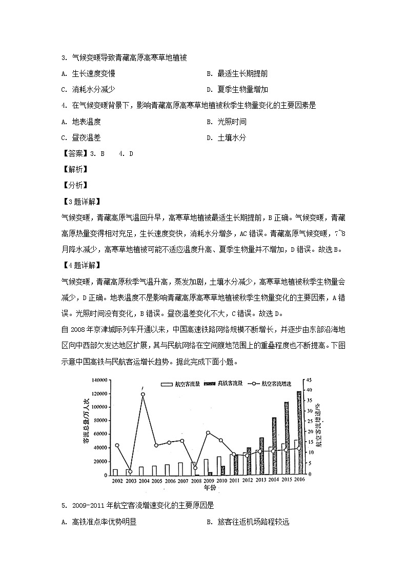 【地理】广西南宁市第三中学2019-2020学年高二下学期月考（三）试题 （解析版）02