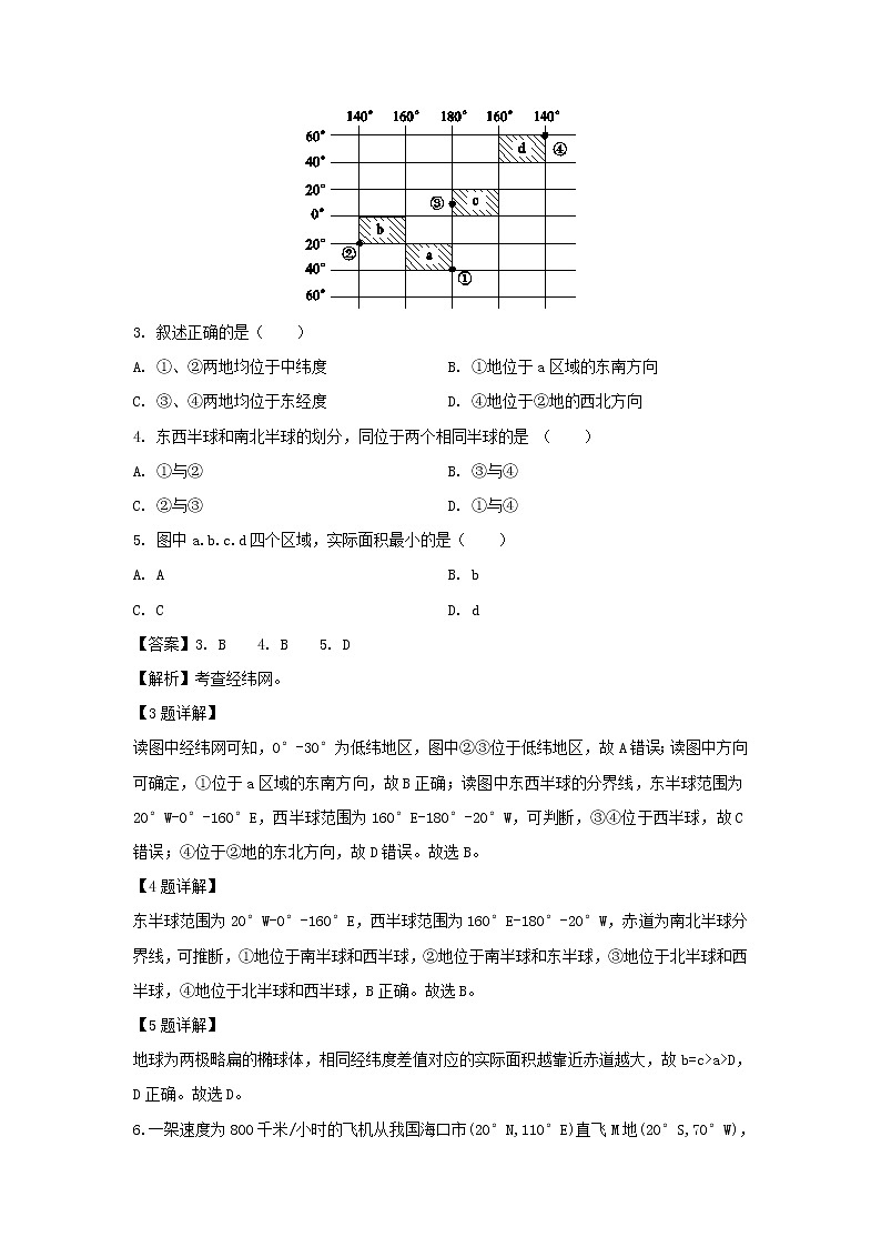 【地理】河南省南阳市新野县第一高级中学2019-2020学年高二上学期第一次月考试题（解析版）02