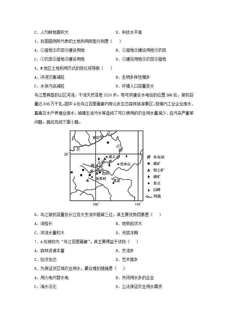 【地理】内蒙古集宁一中（西校区）2020-2021学年高二上学期第一次月考试题02