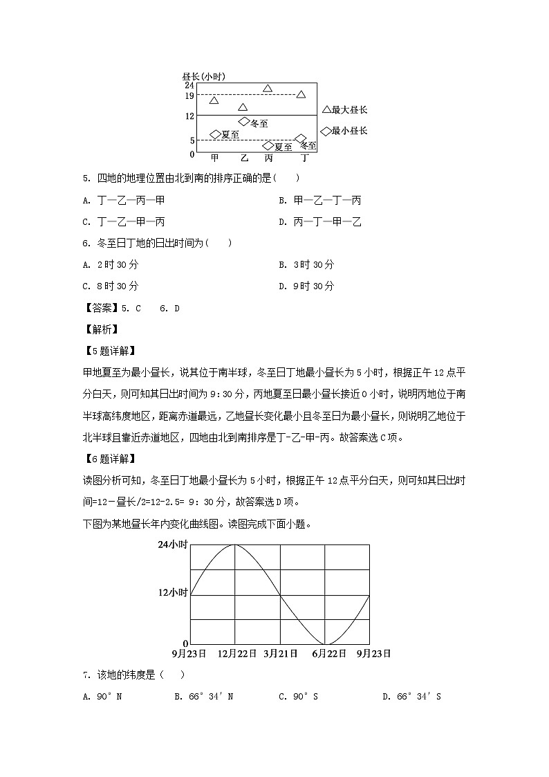 【地理】山东省潍坊市临朐县实验中学2020-2021学年高二9月月考试题（解析版）03
