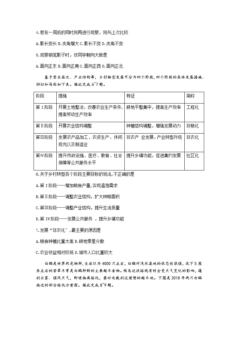 山东省聊城市2020年5月普通高中学业水平等级考试模拟卷地理试题（二）02