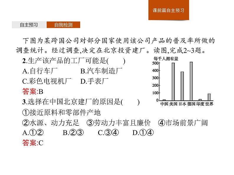 （新教材）2020地理新学案同步鲁教第二册（课件+优练）：第三单元 　第二节　工业的区位选择 (共2份打包)08