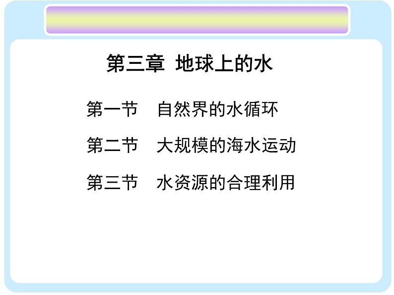 《地球上的水》复习课件101