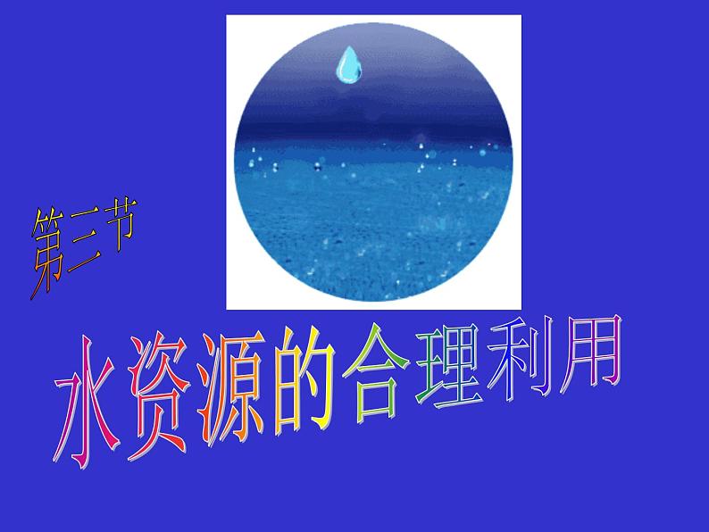 《水资源的合理利用》知识梳理课件01