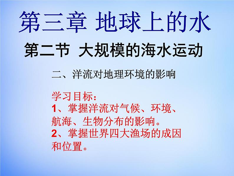 高中地理人教版必修1 3.2洋流对地理环境的影响课件 （共17 张PPT）02