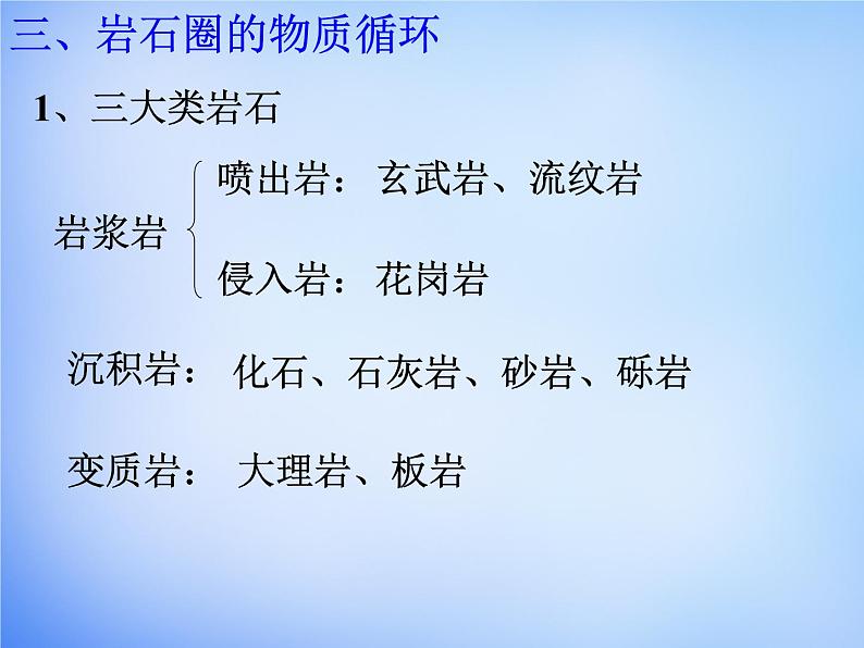 高中地理人教版必修1 4.1岩石圈的物质循环课件（共29 张PPT）05