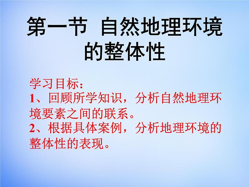 高中地理人教版必修1 5.1自然地理环境的整体性课件 （共28 张PPT）04