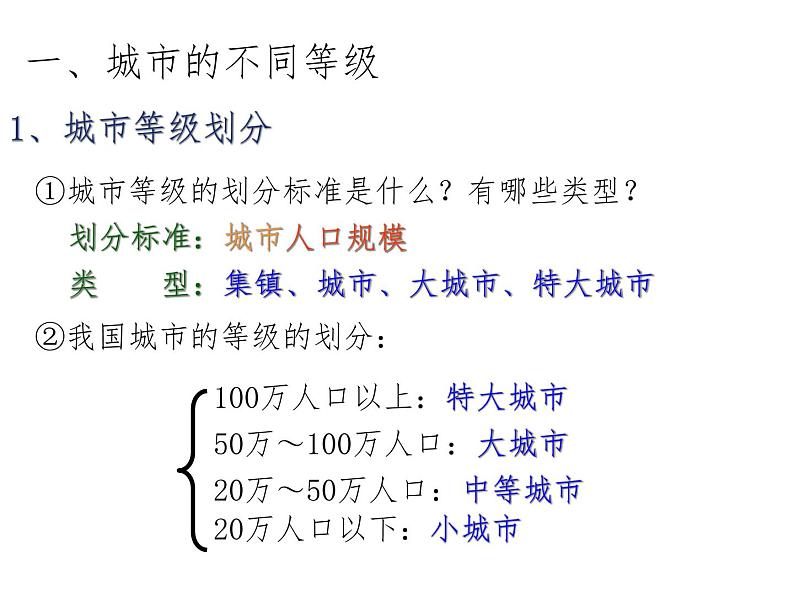 人教版高中地理必修二2.2.1不同等级城市的服务功能课件 (共17 张PPT)02