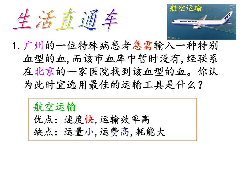 人教版高中地理必修二5.1.1交通运输方式和布局课件  (共25 张PPT)07