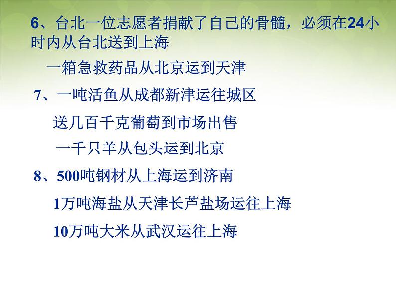 高中地理 5.1交通运输方式和布局课件 新人教版必修208