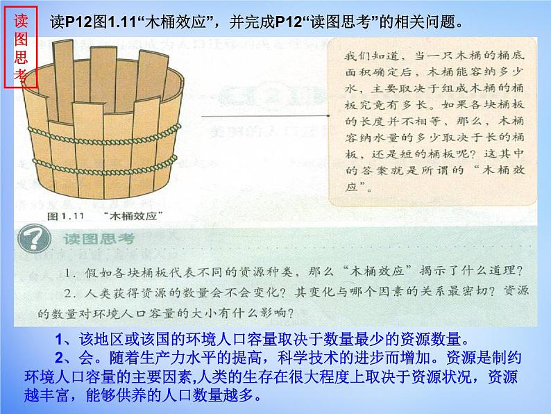 高中地理 1.3人口的合理容量课件 新人教版必修204