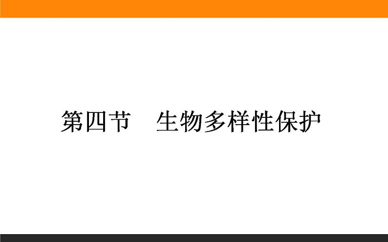 高二地理人教版选修6课件：4.4 生物多样性保护第1页