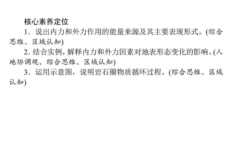 （新教材）2020-2021学年地理人教版选择性必修1课件：2.1 塑造地表形态的力量 （59张PPT）第3页