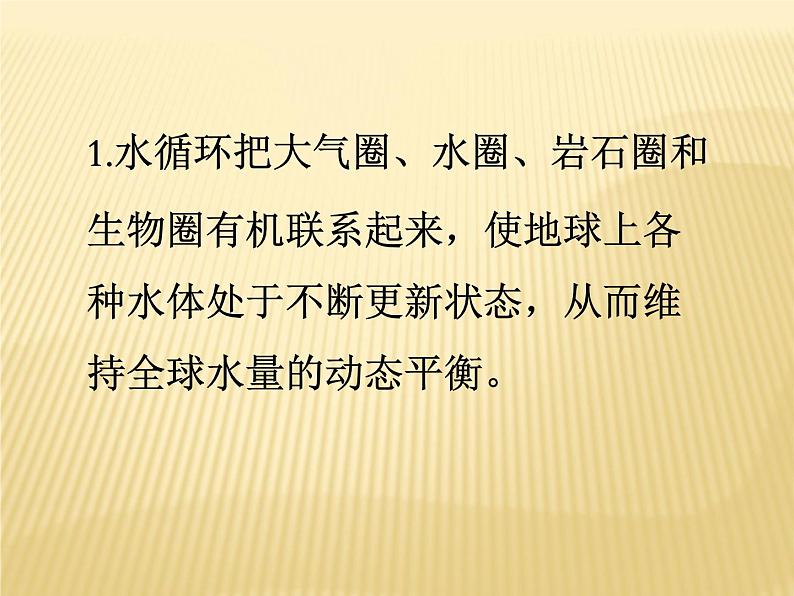 2020-2021学年新教材地理人教版必修第一册同步教学课件：基础案 3.1水循环 第2课时 课件（17张）03