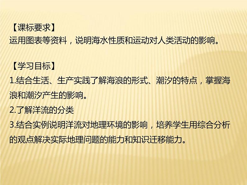 2020-2021学年新教材地理人教版必修第一册同步教学课件：基础案 3.3海水的运动 课件（26张）03