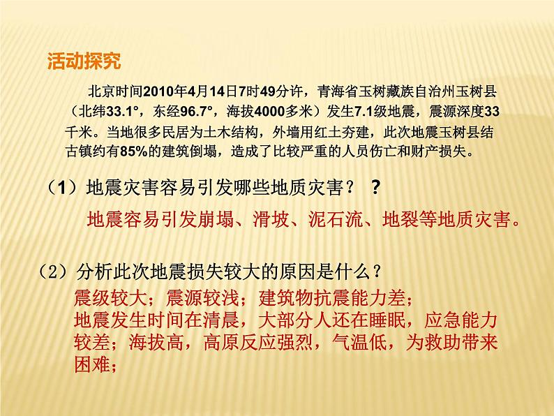 2020-2021学年新教材地理人教版必修第一册同步教学课件：基础案 6.2 地质灾害 课件（23张）08