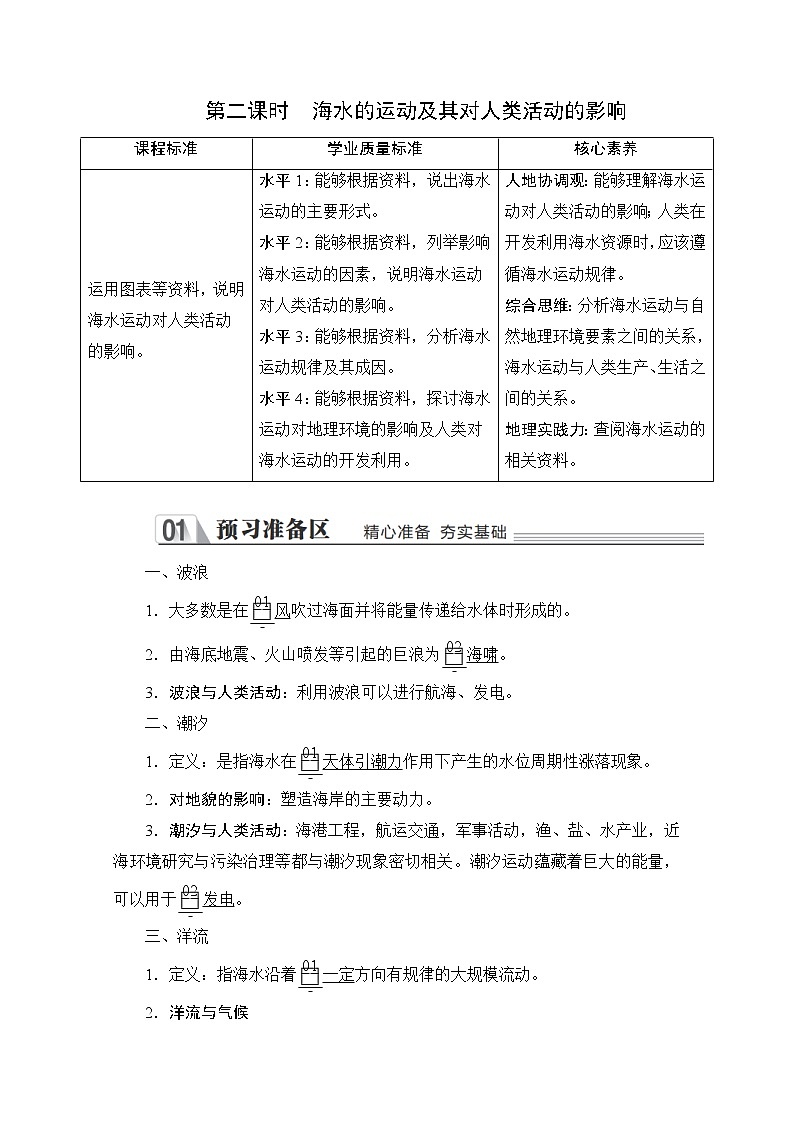 2020地理新教材同步导学提分教程中图第一册讲义+测试：第二章　自然地理要素及现象第五节第二课时01