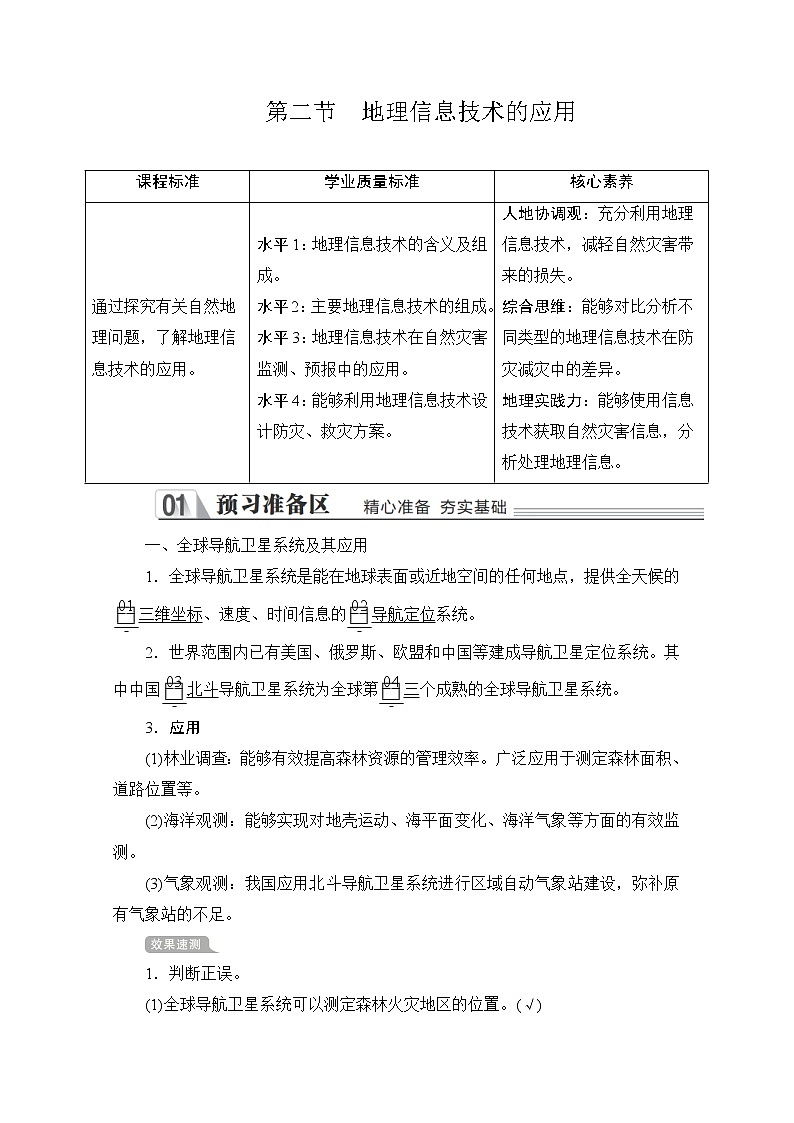 2020地理新教材同步导学提分教程中图第一册讲义+测试：第四章　自然地理实践的基本方法第二节01