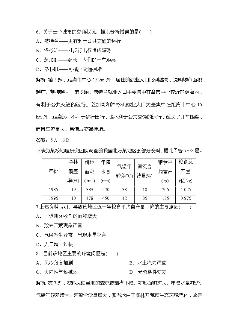 （新教材）2019-2020学年鲁教版地理必修第二册同步作业：第四单元单元活动　人文地理社会调查 练习03