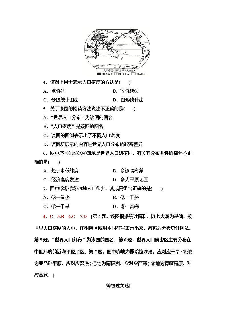 （新教材）2019-2020学年鲁教版地理必修第二册课时分层作业4　学用专题地图02
