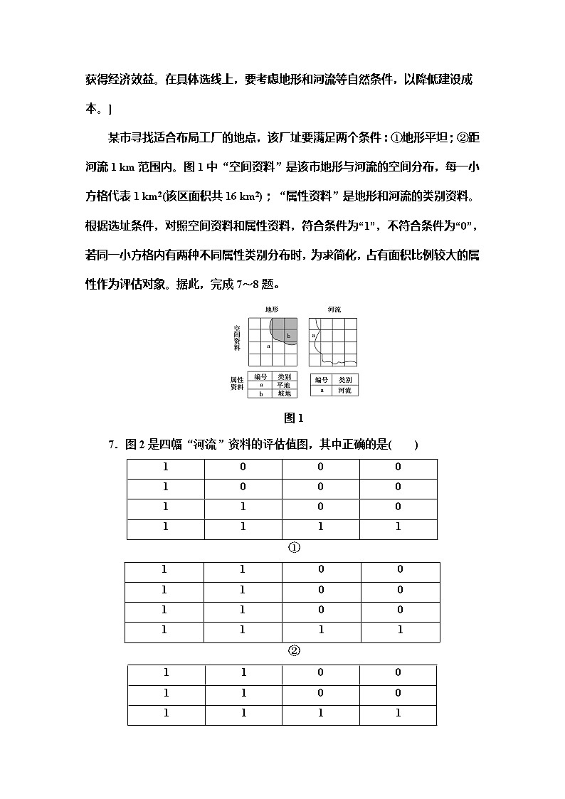 （新教材）2019-2020学年鲁教版地理必修第二册课时分层作业12　学用图层叠加分析法 练习03