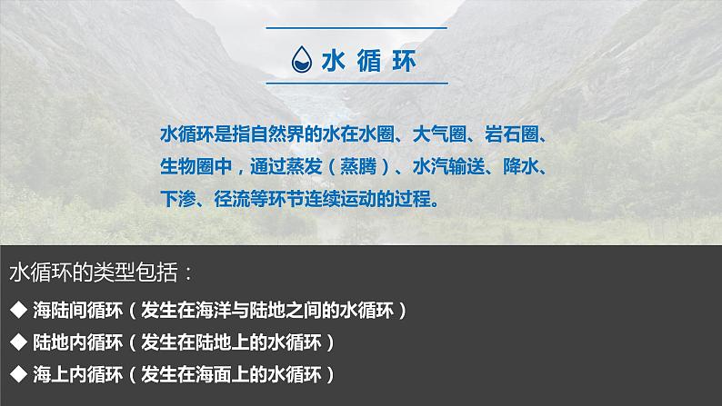 2019-2020学年【新教材】人教版高中地理必修1课件：3.1水循环（共21页PPT）第5页