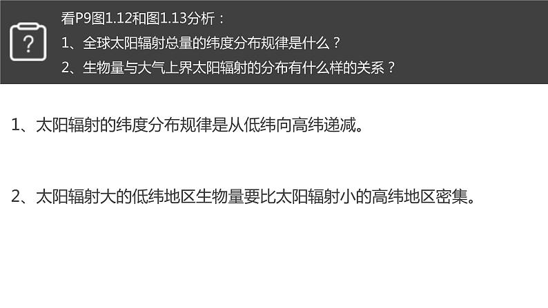 2019-2020学年【新教材】人教版高中地理必修1课件：1.2 太阳对地球的影响（22张）06