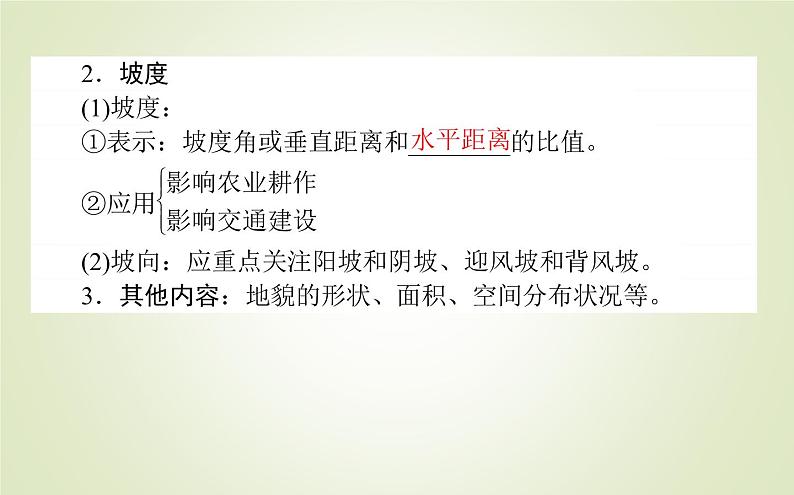 【新教材】2020-2021学年高中地理人教版必修第一册课件：4.2 地貌的观察 课件（39张）07