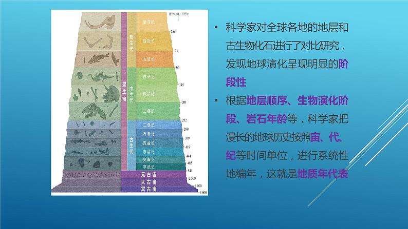 1.3 地球的历史-【用好新教材】2020-2021学年高一地理同步精品课件（新教材人教版必修第一册）07